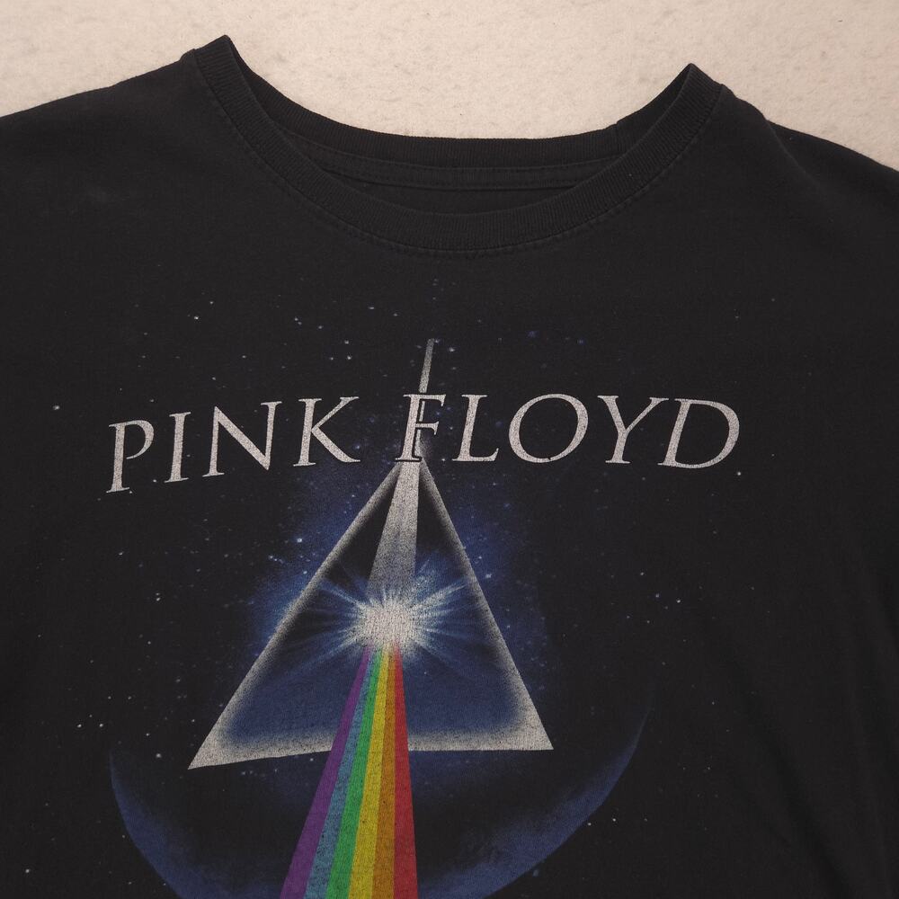Pink Floyd Band Graphic Crew Neck T Shirt Adult Mens Size Medium M Black Multi